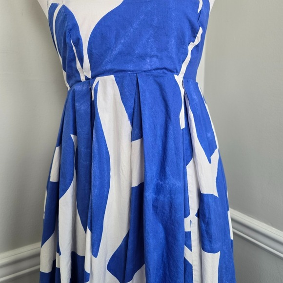 Anthropologie Womens Artsy Printed Babydoll Smock Maxi Dress XXS Vacation Resort - Picture 6 of 16